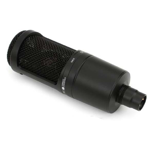 Audio-Technica AT2020 cardioid condenser microphone black XLR mic