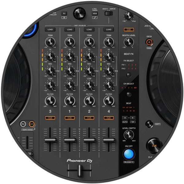 Pioneer DJ 4-channel DJ controller with multi-application support  DDJ-FLX6-GT