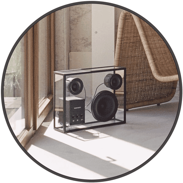 Transparent Speaker Black Lebanon C2