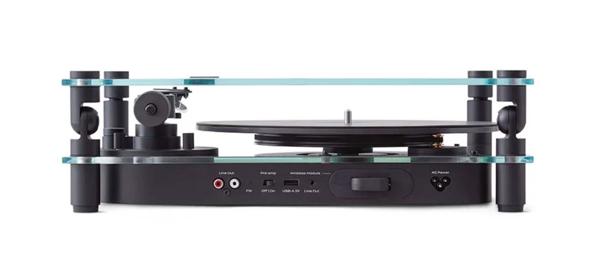 Transparent Turntable Black Lebanon