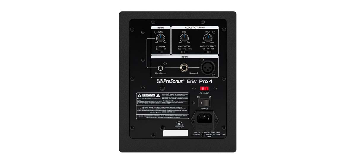 Presonus Eris Pro 4 Lebanon Back Presonus Eris Pro 4 Lebanon